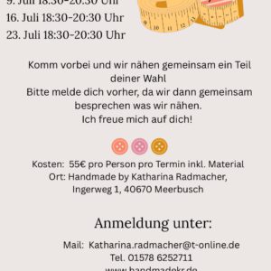 Nähzeit - 16. Juli