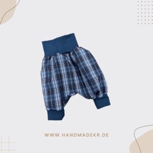 Größe: 50/56 - Flanell Pumphose