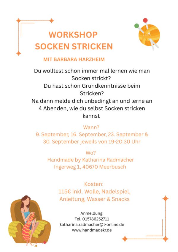 Workshop - Socken stricken mit Barbara Harzheim