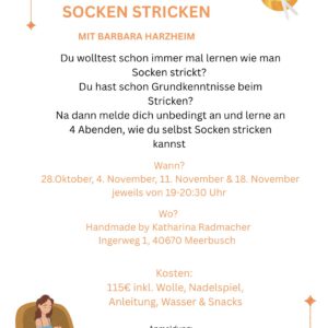 Workshop - Socken stricken mit Barbara Harzheim