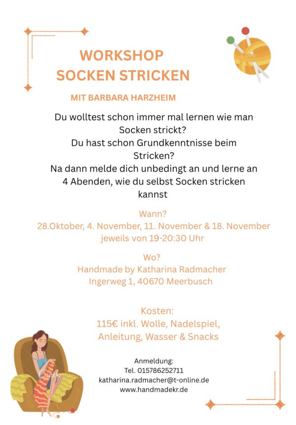 Workshop - Socken stricken mit Barbara Harzheim