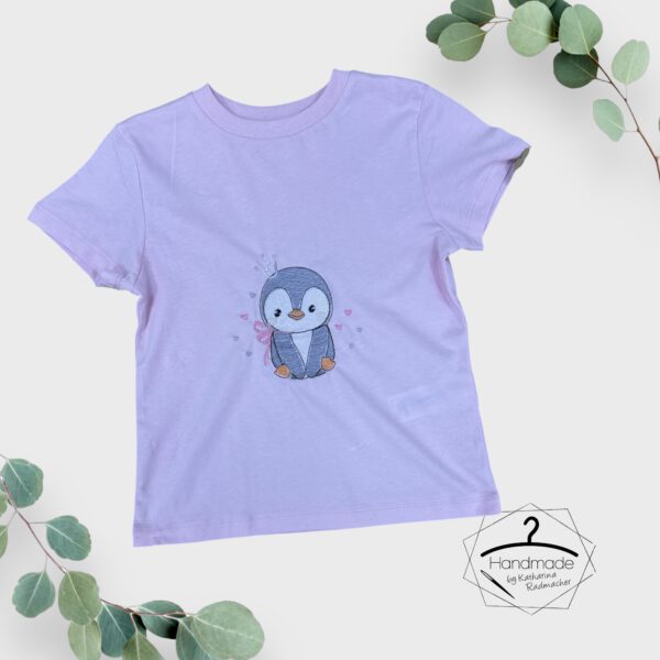 Größe: 98/104 - T-Shirt bestickt