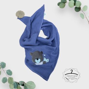 Kinder - Musselintuch bestickt